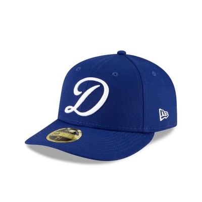 Blue Los Angeles Dodgers Hat - New Era MLB Ligature Low Profile 59FIFTY Fitted Caps USA3764158